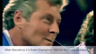 Milan Barcellona 4-0 finale di Champions 🏆League 1993/94 un Milan 🇮🇹 stellare il più bello