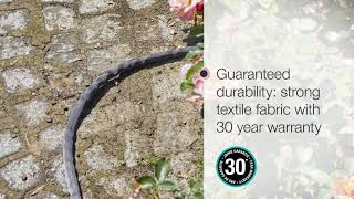 GARDENA Liano Textile Hose 20m Set - the garden hose that won't kink or twist