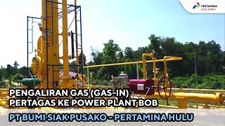 Pengaliran Gas (Gas-in) dari Pertamina Gas ke BOB PT BSP Pertamina Hulu