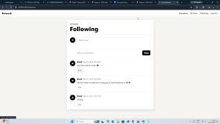 CS50’s Web Programming with Python and JavaScript Project 4 (Network)