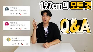 ENG) 구치리 197cm QnAㅣ키가 크면 그곳도 큰가요? 이상적인 연인의 키? 다 알려드립니다