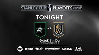 Stars and Golden Knights battle in Game 6 TONIGHT