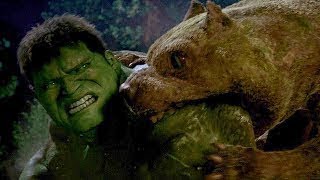 الرجل الاخضر ضد الكلاب/the hulk vs Dog