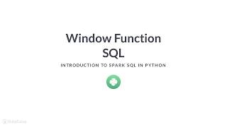 Python Tutorial: Window function SQL
