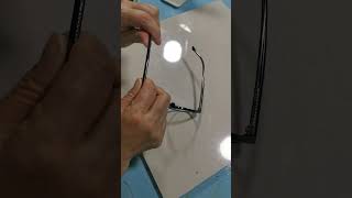 how to adjust tr90 or acetate eyeglasses frame