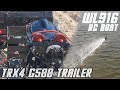 RC Boat Wltoys Wl916 Brushless 3S (Traxxas TRX4 G500 Trailer) Riverside Run