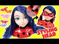 Miraculous Ladybug Styling Head and Accessories! DIY Hairstyles for Kids