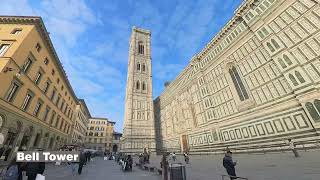 Morning run around Piazza del Duomo - Florence, Italy