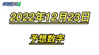 宝くじー12月23日(金)　ナンバーズ４　数字予想