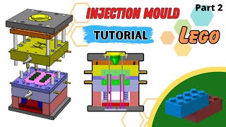 INJECTION MOLDING PLASTIC - Complete Mold DESIGN - Lego Brick 2/3