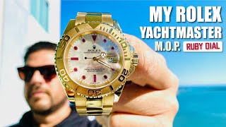 My Rolex Yacht-Master Gold MOP Ruby - Watch Collection Update!!