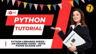 Python Tutorial - ROCK PAPER SCISSOR GUI APP - Tkinter Library | Python for beginners #python