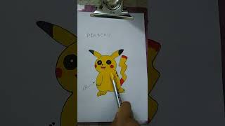 cute Pikachu Drawing#pikachu#draw#artforkids#shortsvideo#shorts#ytshort#kidsdrawings#draw/FINE ARTS🎨