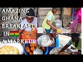 HOW GHANAIANS MAKE AN AUTHENTIC TRADITIONAL GHANAIAN BREAKFAST | COOK GHANA FOOD IN A GHANA MARKET