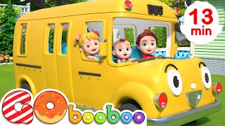 Wheels on the Bus (Garden Version) + More Nursery Rhymes & Kids Songs - GoBooBoo