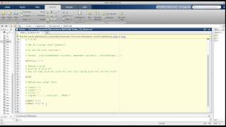 MATLAB Video 10: the Plot function and 2D graphing