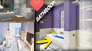 how to make a bathroom in minecraft || minecraft bedroom designs 👍🤫