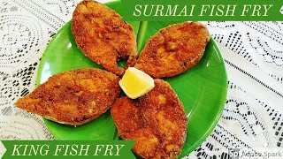 Surmai fish fry recipe l King fish fry l Anjal fish fry l Gram flour coated fish fry