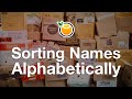 Alphabetically Sort Names in an Array ↔️