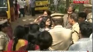 Parents protest outside Bangalore school where child was allegedly raped