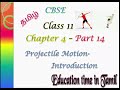 CBSE Class11 Physics in Tamil Chapter: 4 Part:14 Motion in a plane: projectile motion- introduction