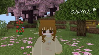 𖤐⭑ .ᐟ ASMR MINECRAFT 🌸 cherry blossom - curiosidades del juego - lofi susurros ✨️