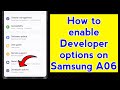 Samsung A06 Me Developer Option Kaise On Karen | Enable Developer Mode