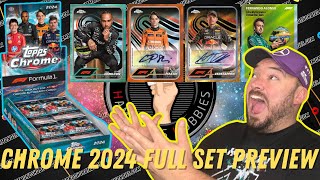 Topps F1 chrome 2024 PREVIEW plus all new Parallels