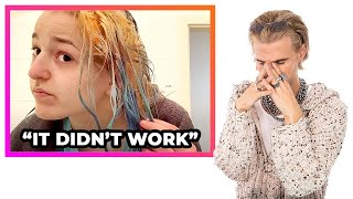 Hairdresser Reacts To People Going Blue To Blonde (the struggle is real!)