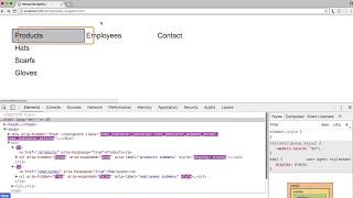 An accessible nested navigation