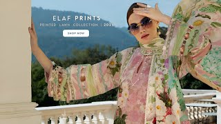 Elaf Premium Elaf Prints 2025 | Elaf Premium Unstitched Printrd Lawn Collection Summer 2025