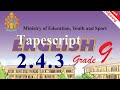 2.4.3 Chapter2 Unit4 LessonC | Audio 2.4.3 grade9 | Tapescript 2.4.3 grade9