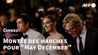 Cannes: Natalie Portman et Julianne Moore foulent le tapis rouge pour "May December" | AFP Images