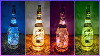 Jute Rope Bottle Decoration | Bottle Craft | Jute Craft Idea | Glass Bottle | DIY