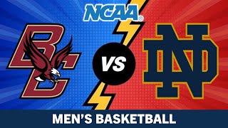 Notre Dame Fighting Irish vs Boston College Eagles | NCAA Men's Basketball LIVE Score