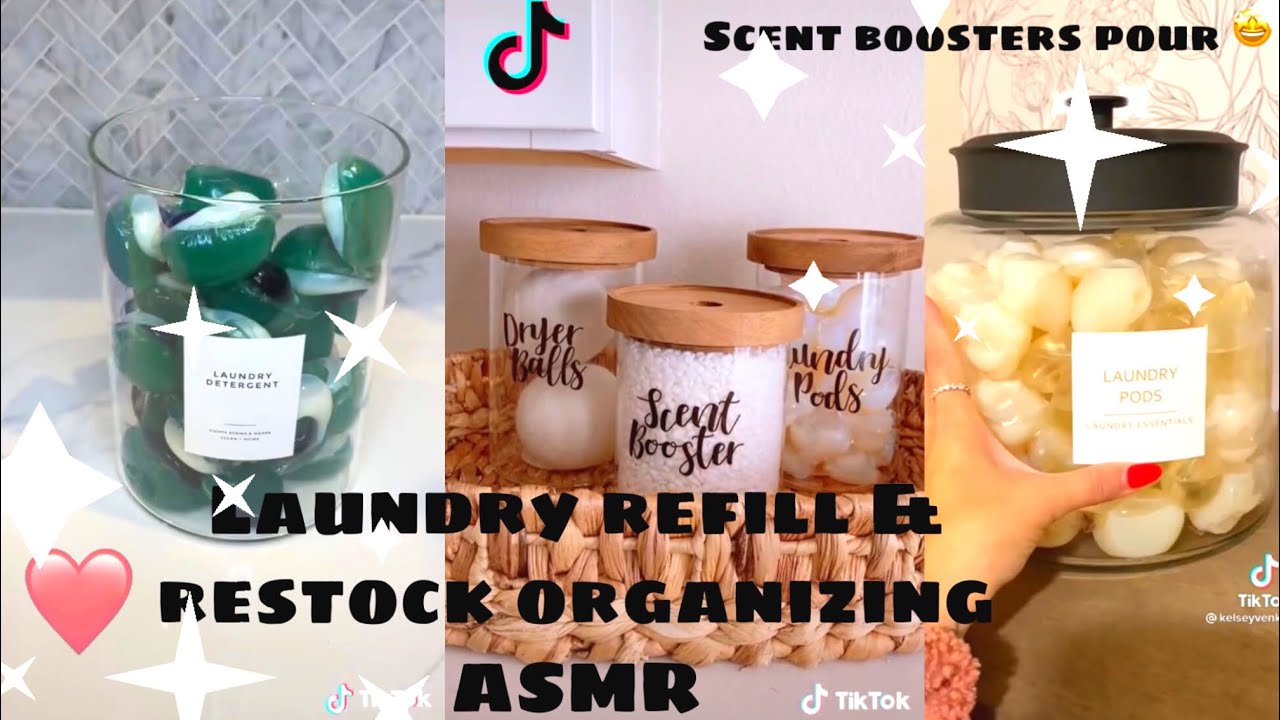 Laundry Refill & Restock Organizing ASMR - YouTube