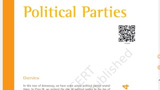 POLITICAL PARTIES NCERT SOLUTIONS CLASS 10 SOCIAL SCIENCE SST