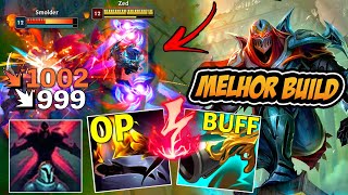 A NOVA MELHOR BUILD COREANA DO ZED DÁ INSTAKILL EM UM COMBO - LEAGUE OF LEGENDS