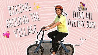 Fiido D11 Electric Folding Bike - Biking around the village with my e-bike.