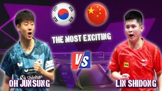 Nice Match‼️Lin Shidong 🇨🇳vs🇰🇷 Oh Junsung WTT Super Highlights