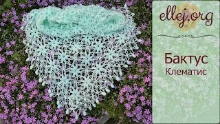 ♦ Бактус крючком Клематис • Безотрывное вязание • ellej