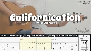 Californication - Red Hot Chili Peppers | Fingerstyle Guitar | TAB + Chords + Lyrics