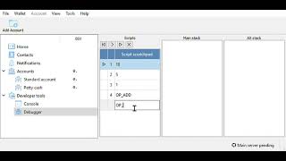 ElectrumSV Script debugger