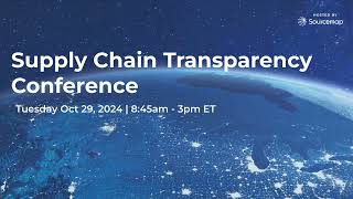 Supply Chain Transparency Conference | Opening Remarks with Leonardo Bonanni of Sourcemap