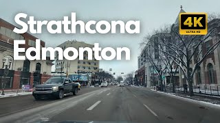 Exploring Strathcona \u0026 Whyte Ave in 4K: Edmonton's Best Fun Neighborhoods - December 2024