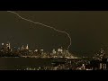 Lightning Strikes One World Trade Center in New York