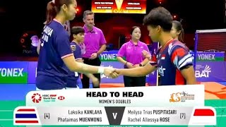 Puspitasari/Rose (INA) vs L Kanlaha/P Muenwong (THA) | Thailand Masters 2025 Badminton | SEMI FINAL