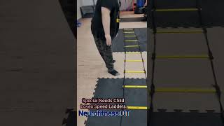 Special Needs Child Loves Speed Ladders.