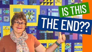 #100days100blocks THE FINAL FINISH - CAN I USE UP MY SCRAPS IN THE AFTERQUILT?