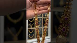916 gold Haram #southindianjewellery #mysore #newarrivals #gold #antique #banglore #haram #earrings